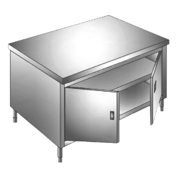 Cabinet Swing Door Middle Shelf HKACSW-MSH - Stainless Steel Profesional oleh CV. Hutama Karya Abadi Cabinet Swing Door Middle Shelf HKACSW-MSH CV. Hutama Karya Abadi, stainless steel 201/304, rak tengah, adjustable feet, ideal untuk dapur profesional, restoran, hotel, catering