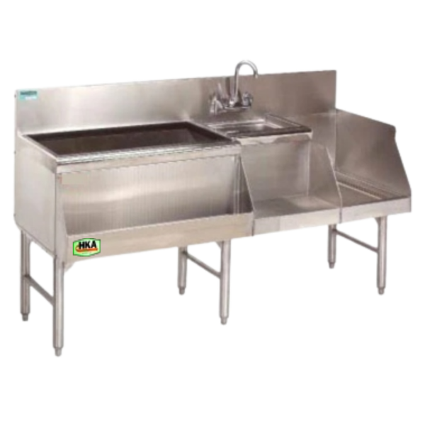 Cocktail Station with Sink HKACOS - Stainless Steel Profesional oleh CV. Hutama Karya Abadi Cocktail Station with Sink HKACOS CV. Hutama Karya Abadi, stainless steel 201/304, adjustable feet, faucet, ice bin, ideal untuk bar, restoran, hotel, catering