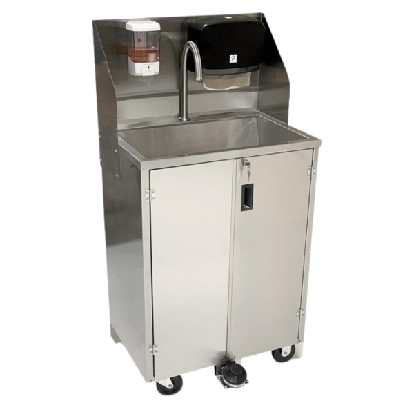Handwashing Sink HKAHWS - Stainless Steel Profesional oleh CV. Hutama Karya Abadi Handwashing Sink HKAHWS CV. Hutama Karya Abadi, stainless steel 201/304, mangkuk 50x50x30 cm, adjustable feet, S/S open front bar pipe, ideal untuk dapur profesional, restoran, hotel, catering