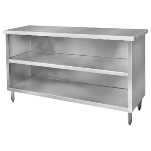 Open Cabinet Middle Shelf Stainless Steel HKAOC-MSH-40 Stainless Steel Open Cabinet with Middle Shelf HKAOC-MSH-40 - CV. Hutama Karya Abadi