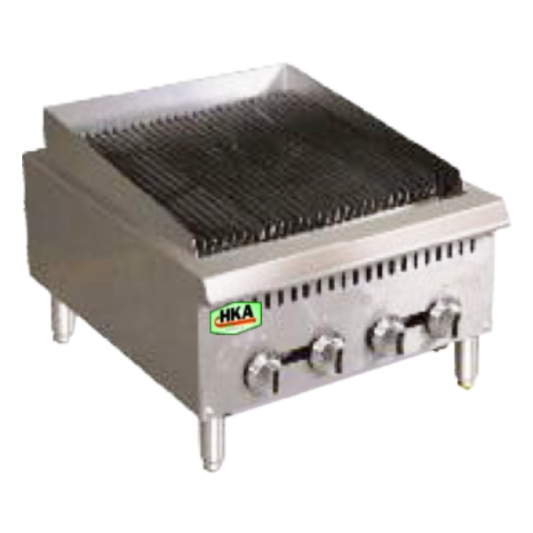 Portable Gas Lavarock Grill HKAGLV-60 – 4 Burner Stainless Steel HKA Portable Stainless Steel Gas Lavarock Grill HKAGLV-60 dengan 4 burner dari CV. Hutama Karya Abadi