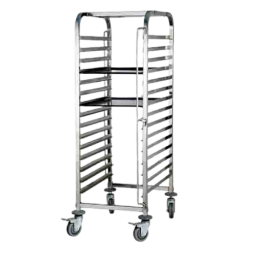 Bakery Gastronorm Pan Trolley HKABTR-15 Tray CV. Hutama Karya Abadi, castor/wheels, tanpa pan, ideal untuk restoran, hotel, catering