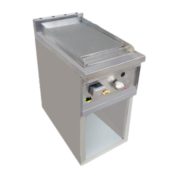 S/S Flat Standing Griddle w/ Open Cabinet HKAGFOCB-60 | CV. Hutama Karya Abadi (HKA) Stainless Steel Flat Standing Griddle with Open Cabinet HKAGFOCB-60 by CV. Hutama Karya Abadi (HKA) – oil tray, ignition.