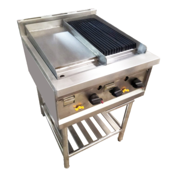 S/S Gas Grill Shelf & Flat Griddle HKAG-FG-80 | CV. Hutama Karya Abadi (HKA) Stainless Steel Gas Grill Shelf & Flat Griddle HKAG-FG-80 by CV. Hutama Karya Abadi (HKA) – backsplash, under shelf, flat & grooved griddle.