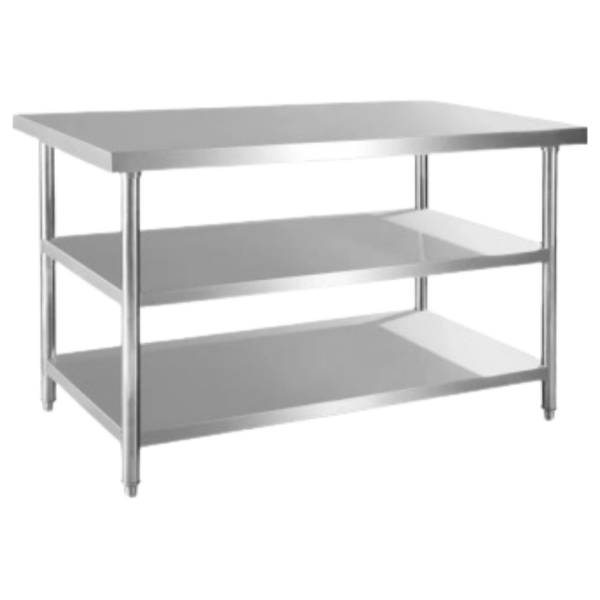 Working Table 2 Under Shelf Stainless Steel – CV. Hutama Karya Abadi Working Table 2 Under Shelf Stainless Steel CV. Hutama Karya Abadi untuk Restoran dan Hotel