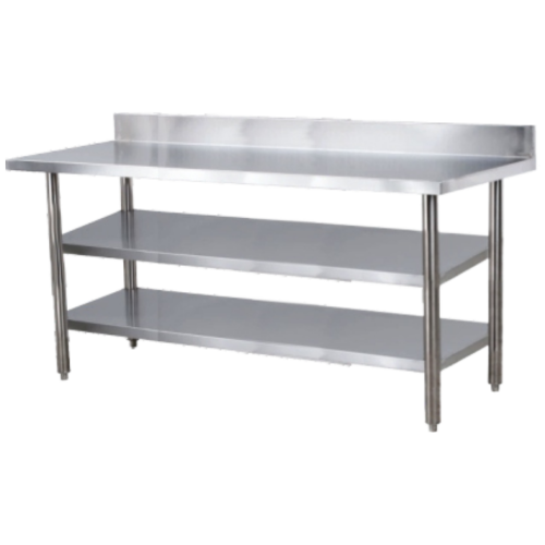 Working Table Double Under Shelf Stainless Steel CV. Hutama Karya Abadi untuk Restoran dan Dapur Komersial