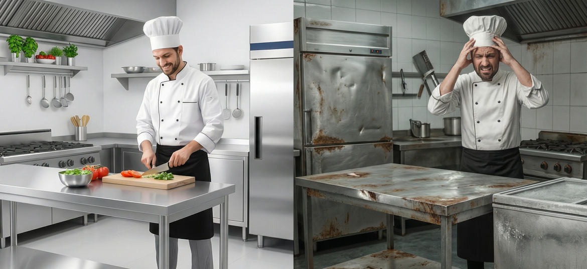 Investasi Peralatan Dapur Stainless Steel: Mengapa Harga Murah Bisa Membuat Bisnis Kuliner Anda Rugi Bandar?